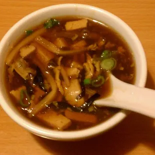 Hot & sour soup, was delish!!