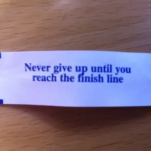 My fortune at Dragon Village Chinese Restaurant in Alameda, CA.