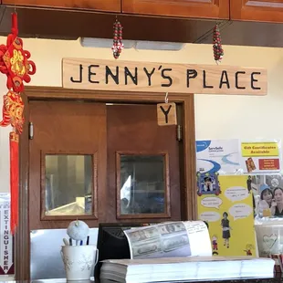 a sign for jenny's place