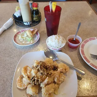 Walnut Shrimp and Crab puffs