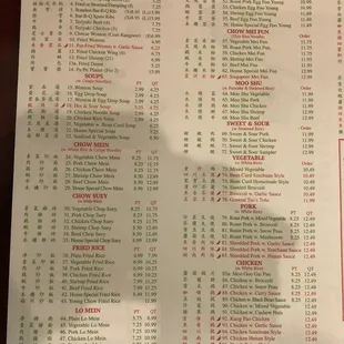 Menu 1/21/2022