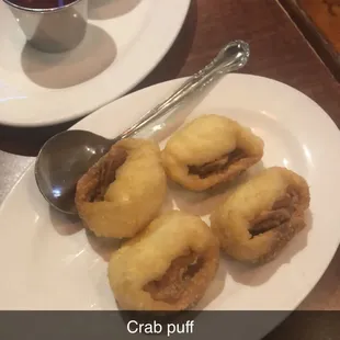 Crab Puff is my favorite appetizer