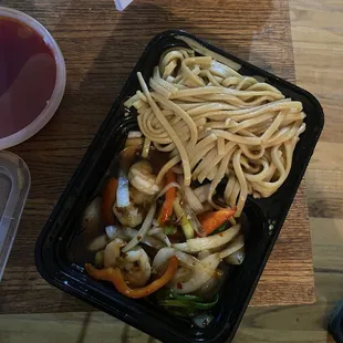 #73 - Jalapeno Shrimp &amp; Low Pint of Lo Mein