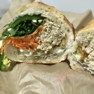 Garlic Butter Chicken Breast Banh Mi