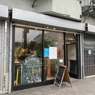 Front of the cafe