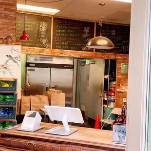 sushi and sashimi, interior