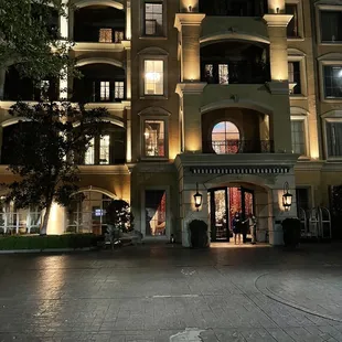 outside