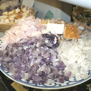 We carry a large variety of natural crystal and polished stones.