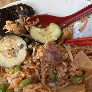 Gray brownish poke tuna
