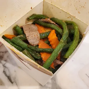 Pad prik king with beef $11.50