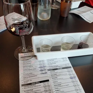 Wine samples