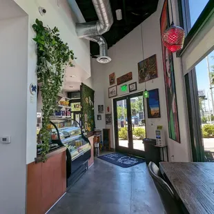 Front end of the store. There's only two tables, but it's nicely appointed.