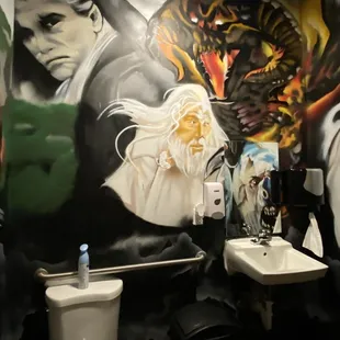 Mural in the bathroom