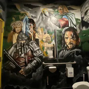 Mural in the bathroom
