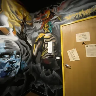 Mural in the bathroom