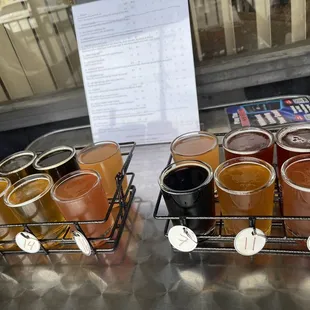 a selection of beers