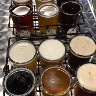 Flights of beer $11 per flight of 6