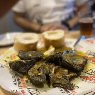 Char grilled oysters at Drago's in New Orleans Hilton Riverside - don't miss these!