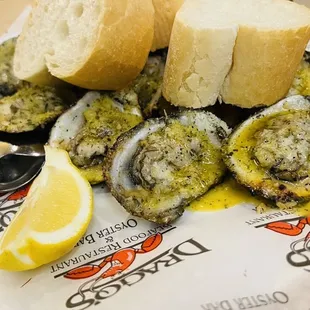 Dragos charbroiled oysters