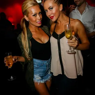 two women at a party