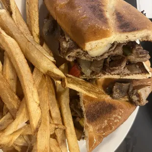 Another look at the phillysteak and cheese and fries