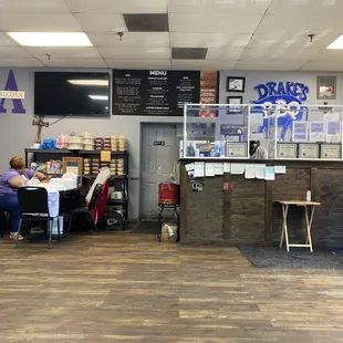 customers at the counter