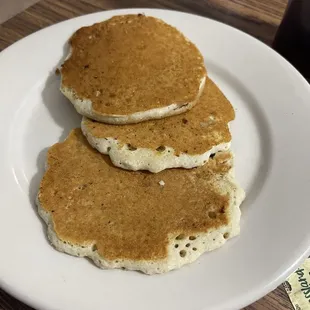 Silver dollar pancakes with the Drake's Special Omelette - so tasty!