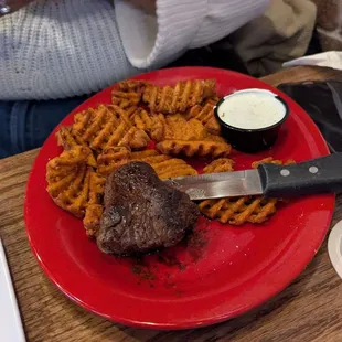 Filet with roll