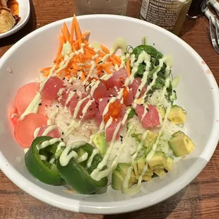 Tuna poke bowl