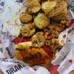 Deep fried pickles