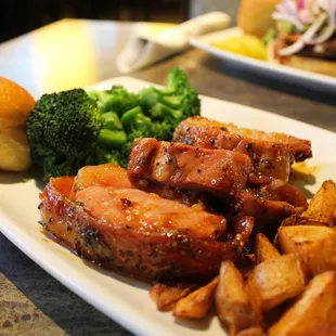 Bacon-wrapped Pork Loin Dinner