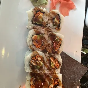 Teriyaki Sushi-Salmon