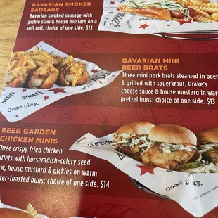 Oktoberfest menu