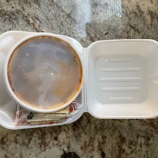 My Chili was reinforced to prevent spilling. Love it