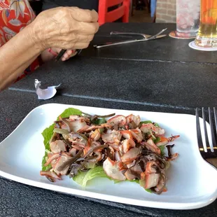 Calamari salad- no sharing portion