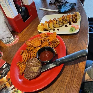 Filet with Crab Rangoon