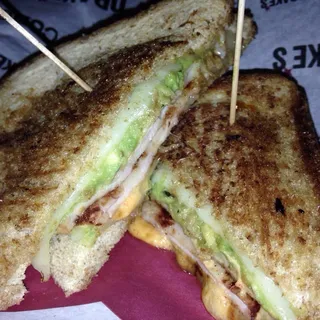 Turkey Swiss and Avocado Grill Sandwich