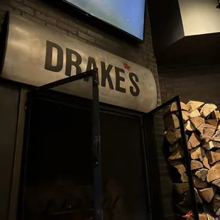 Seat by the fireplace