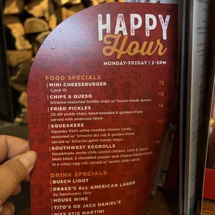 Happy Hour Menu