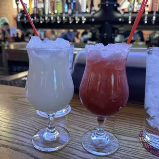 Zero proof cocktails: coconut martini and blackberry sangria