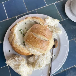 Clam Chowder Bread Bowl