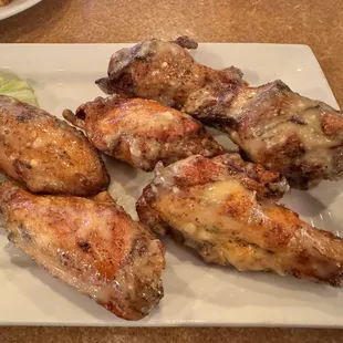 Smoked Parmesan garlic chicken wings