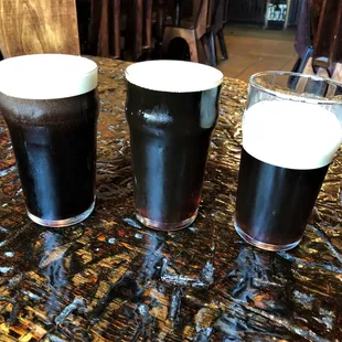 Nicely poured pints, even someone from the UK would be happy