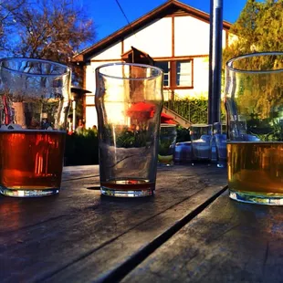 Are the glasses half full or half empty? At Draught House, it doesn't matter bc it's all good either way.