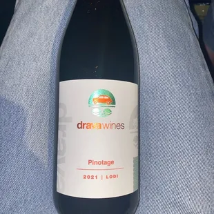 a bottle of pinot