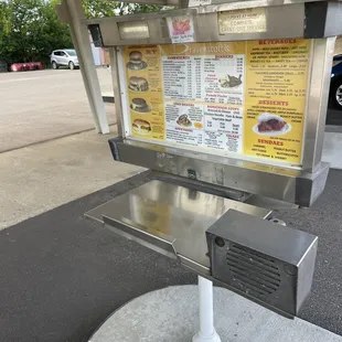 Drive In menu/order station