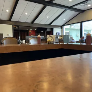 I chose to sit at the old fashioned diner bar!