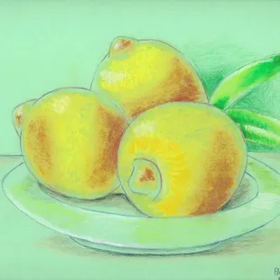 Elizabeth, age 9, Oil Pastel