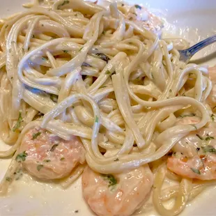 Champagne shrimp. Divine