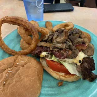 This is their featured burger! So many layers and flavor!